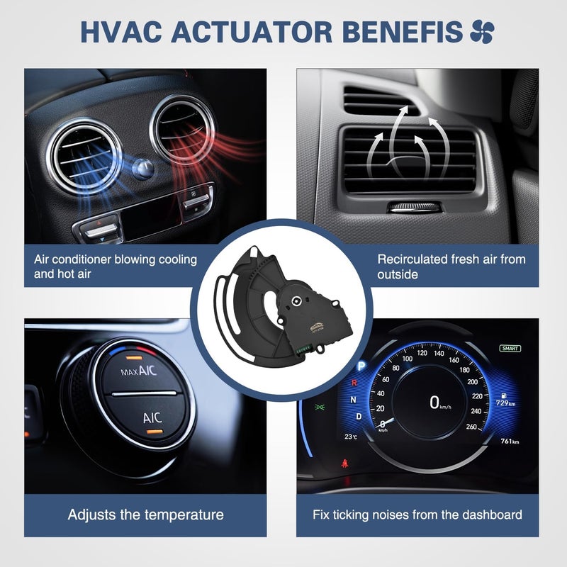 GOOACC محرك باب خلط HVAC 604-112 لشيvrolet Avalanche Silverado 1500 HD 2500 Suburban Tahoe، GMC Sierra Yukon، Cadillac Escalade، H2 - Image 3